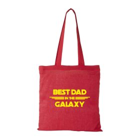 Best dad in the galaxy - Bevásárló táska piros