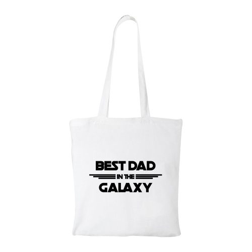 Best dad in the galaxy - Bevásárló táska fehér