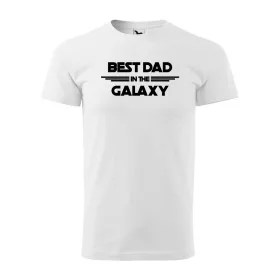 Póló Best dad in the galaxy  mintával - Fehér