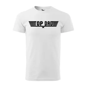 Póló Top dad  mintával - Fehér