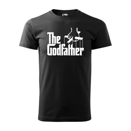 Póló The Godfather  mintával - Fekete XL méretben