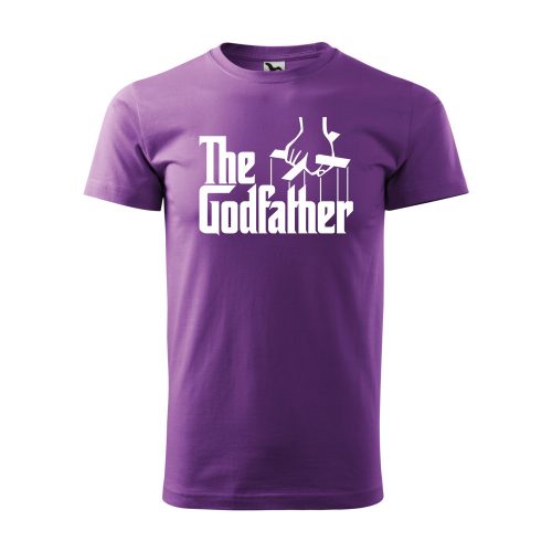 Póló The Godfather  mintával - Lila M méretben