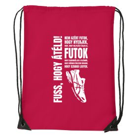 Nem azért futok - Sport táska piros