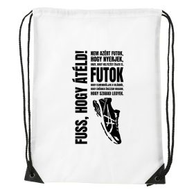 Nem azért futok - Sport táska fehér