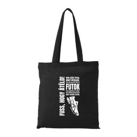 Nem azért futok - Bevásárló táska fekete