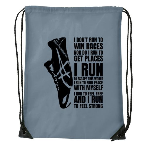 I run - Sport táska szürke