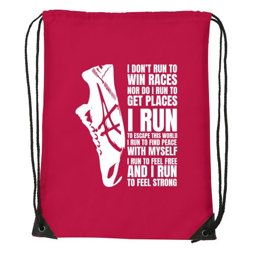I run - Sport táska piros