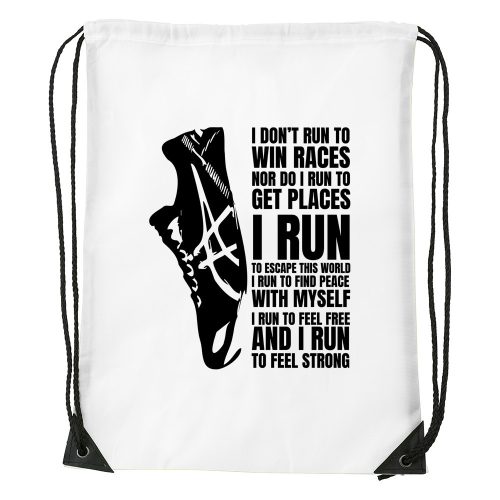 I run - Sport táska fehér