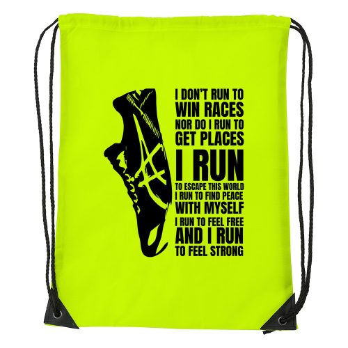 I run - Sport táska sárga