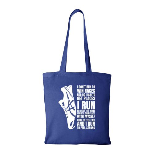 I run - Bevásárló táska kék