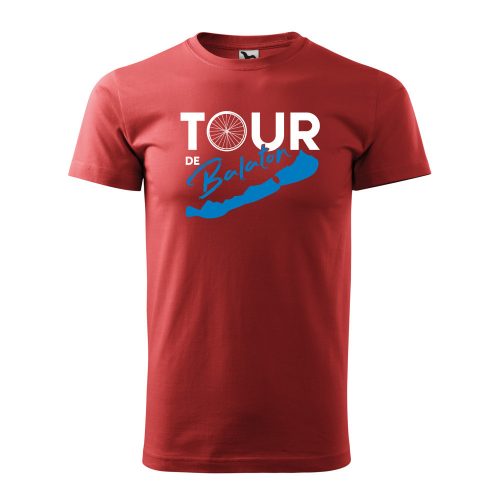 Póló Tour de Balaton  mintával - Terrakotta XL méretben