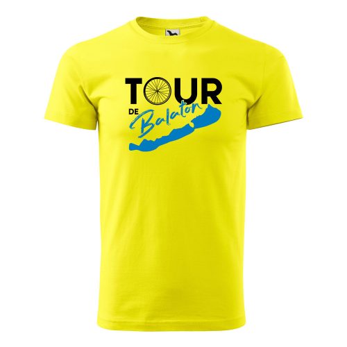 Póló Tour de Balaton  mintával - Sárga XXL méretben