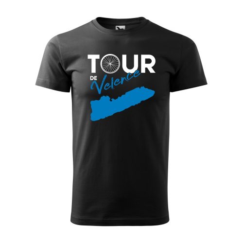 Póló Tour de Velence  mintával - Fekete S méretben