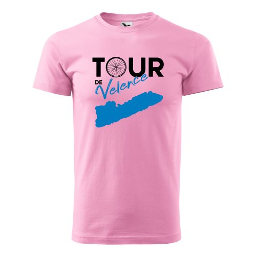 Póló Tour de Velence  mintával - Rózsaszín XXXL méretben
