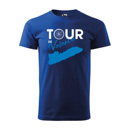 Póló Tour de Velence  mintával - Kék XXL méretben
