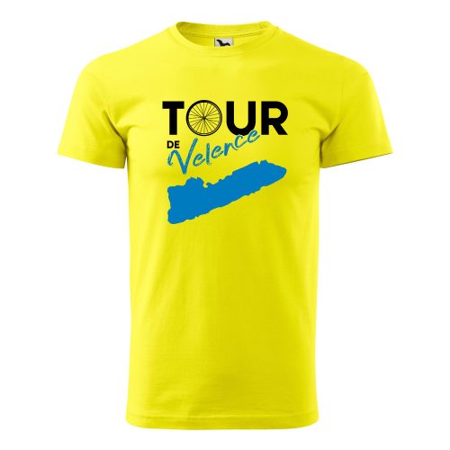 Póló Tour de Velence  mintával - Sárga XXL méretben