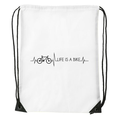 Life is a bike - Sport táska fehér