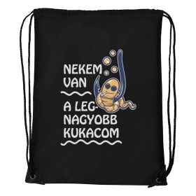 Nekem van a legnagyobb kukacom - Sport táska fekete