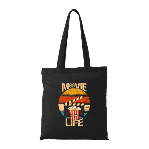 Movie is my life - Bevásárló táska fekete