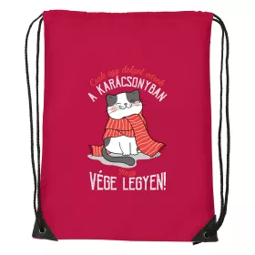   Csak egy dolgot várok a karácsonyban V4 - Sport táska piros