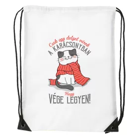   Csak egy dolgot várok a karácsonyban V4 - Sport táska fehér