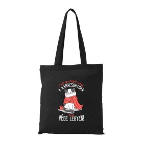   Csak egy dolgot várok a karácsonyban V4 - Bevásárló táska fekete