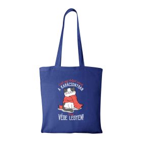   Csak egy dolgot várok a karácsonyban V4 - Bevásárló táska kék