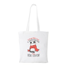   Csak egy dolgot várok a karácsonyban V4 - Bevásárló táska fehér