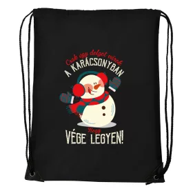   Csak egy dolgot várok a karácsonyban V3 - Sport táska fekete