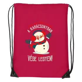   Csak egy dolgot várok a karácsonyban V3 - Sport táska piros