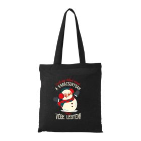   Csak egy dolgot várok a karácsonyban V3 - Bevásárló táska fekete