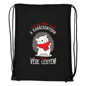   Csak egy dolgot várok a karácsonyban V2 - Sport táska fekete