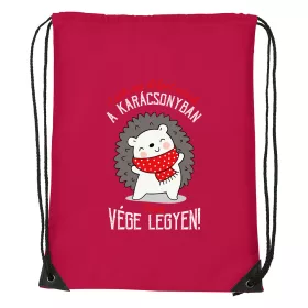   Csak egy dolgot várok a karácsonyban V2 - Sport táska piros