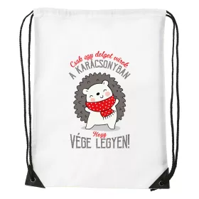   Csak egy dolgot várok a karácsonyban V2 - Sport táska fehér