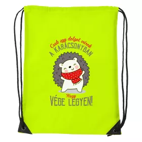   Csak egy dolgot várok a karácsonyban V2 - Sport táska sárga