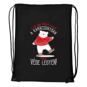  Csak egy dolgot várok a karácsonyban V1 - Sport táska fekete