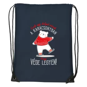   Csak egy dolgot várok a karácsonyban V1 - Sport táska navy kék