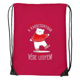   Csak egy dolgot várok a karácsonyban V1 - Sport táska piros