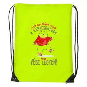   Csak egy dolgot várok a karácsonyban V1 - Sport táska sárga