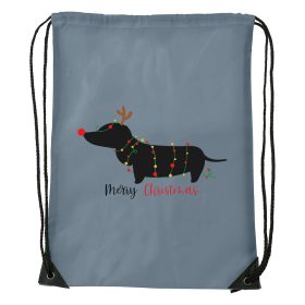 Merry Christmas tacskó - Sport táska szürke