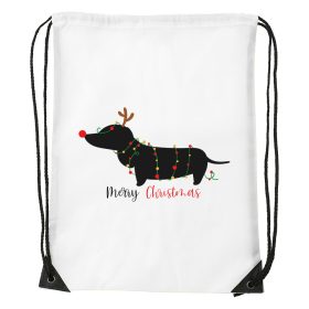 Merry Christmas tacskó - Sport táska fehér