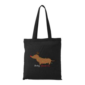 Merry Christmas tacskó - Bevásárló táska fekete