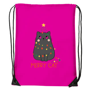 Merry Cat - Sport táska magenta