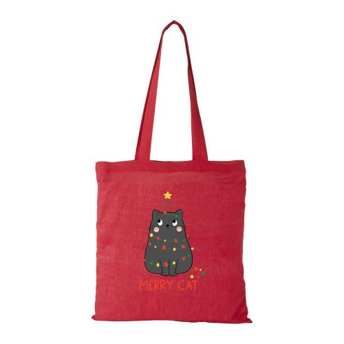 Merry Cat - Bevásárló táska piros