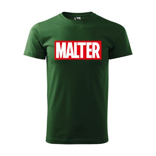 Póló Malter mintával - Zöld L méretben