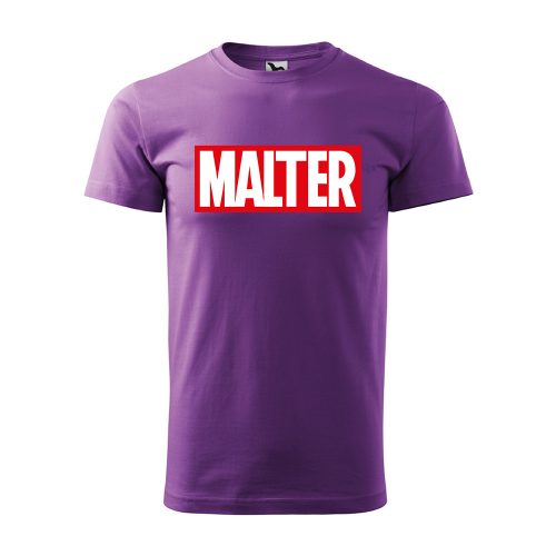Póló Malter mintával - Lila L méretben