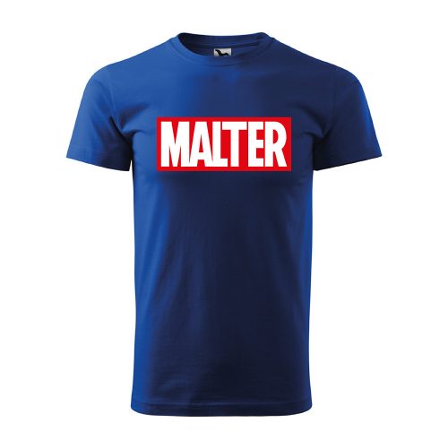 Póló Malter mintával - Kék XXL méretben