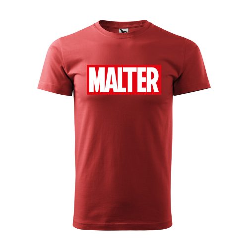 Póló Malter mintával - Terrakotta XXL méretben