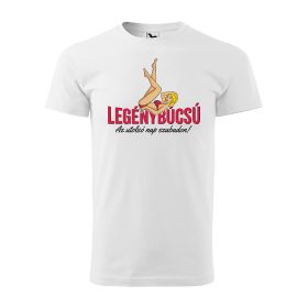   Póló Legénybúcsú az utolsó nap szabadon mintával - Fehér