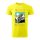 Póló Ami nem öl meg, az megerősít mintával - Sárga XXXL méretben